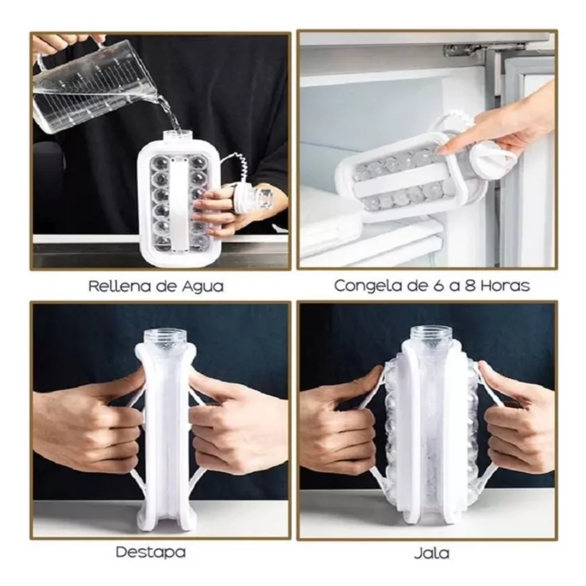 Botella Molde Bolas Hielo