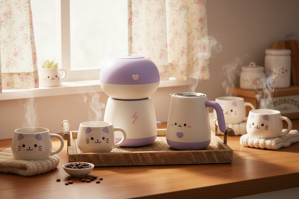 Cafetera y espumador